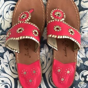 Jack Rogers Pink & Gold Sandals